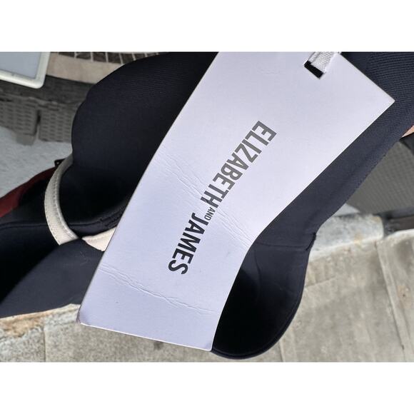 Elizabeth & James Riza Color Block Cut Away Sheath Dress Red Blue Sz 6 ASO Prepp - Picture 12 of 14